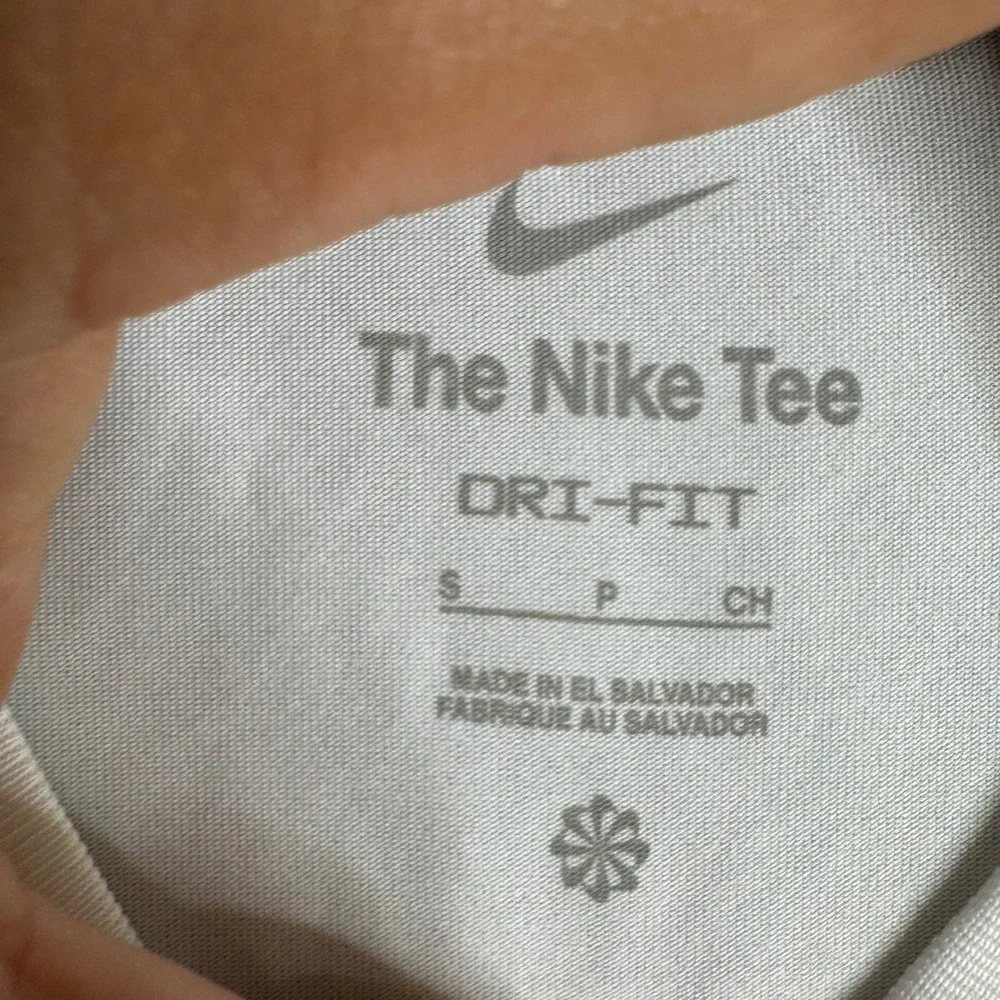 Nike T-Shirt Mens Size S White Houston Dri-Fit Athletic Short Sleeve Graphic Tee